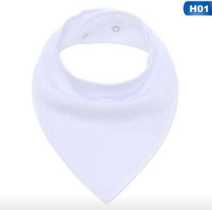 Handkerchief waterproof bib, white