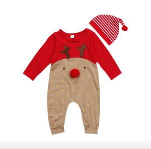 Baby reindeer two piece playsuit