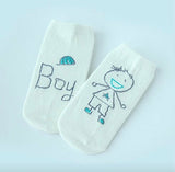 Baby girl/boy kid-sketch socks