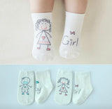 Baby girl/boy kid-sketch socks