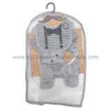 Baby boy’s bow tie 6 piece net bag gift set (NB-6m)
